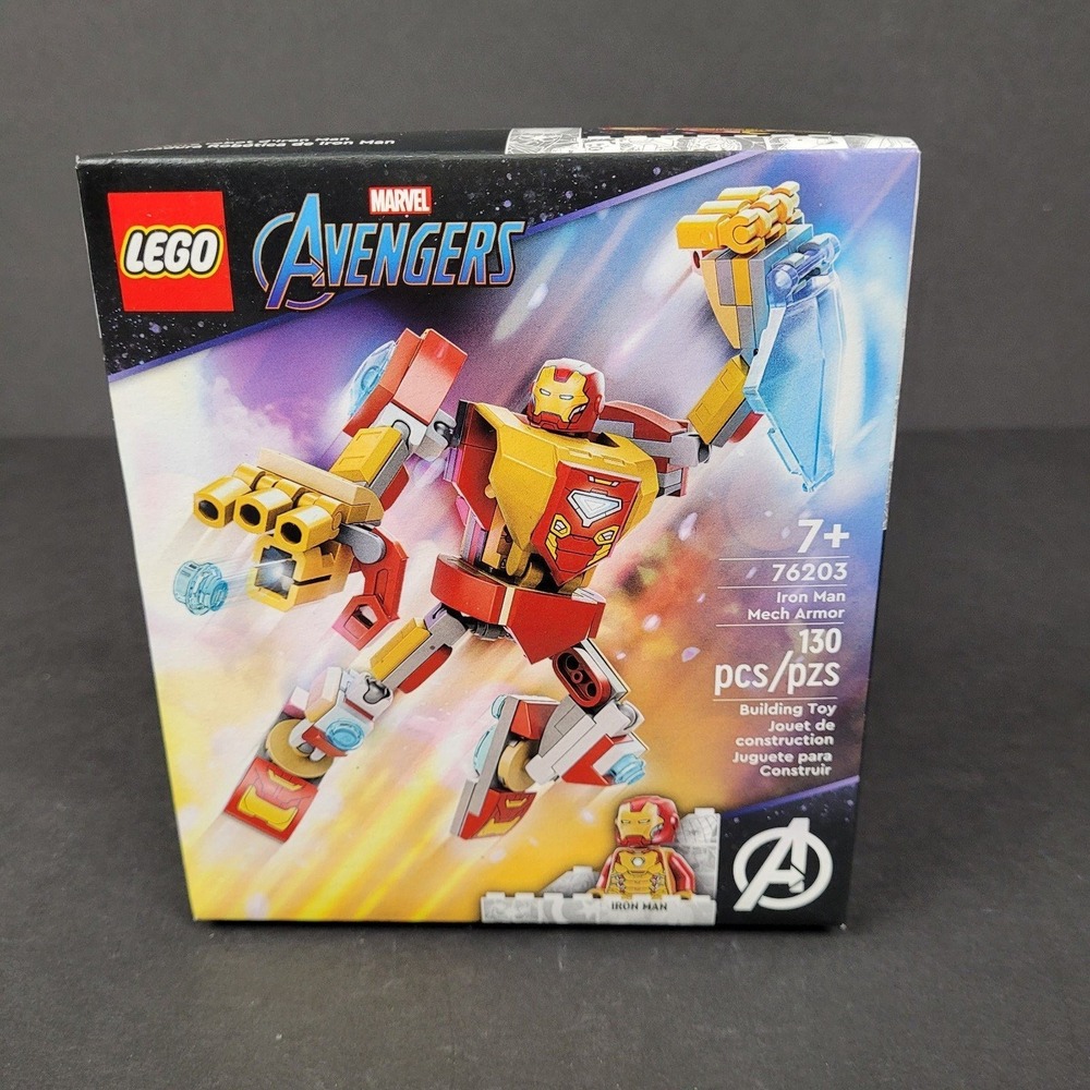 Lego Marvel Avenger Iron Man Mech Armor Set #76203 Retired